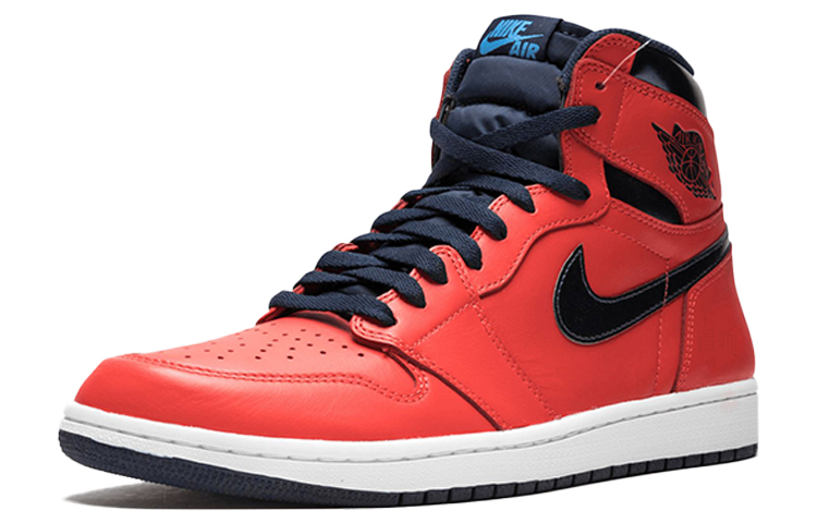 Мужские кроссовки Jordan Air Jordan 1 Retro David Letterman (красно-синие) — 午夜蓝/白 — фото 2