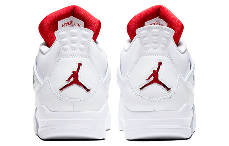 Кроссовки Jordan Air Jordan 4 white university red (бело-красные) — фото 5