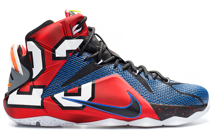 Мужские кроссовки Nike Lebron 12 What The LeBron 12 (сине-красный) — 多/彩色/幻影/多/彩色 — фото 2