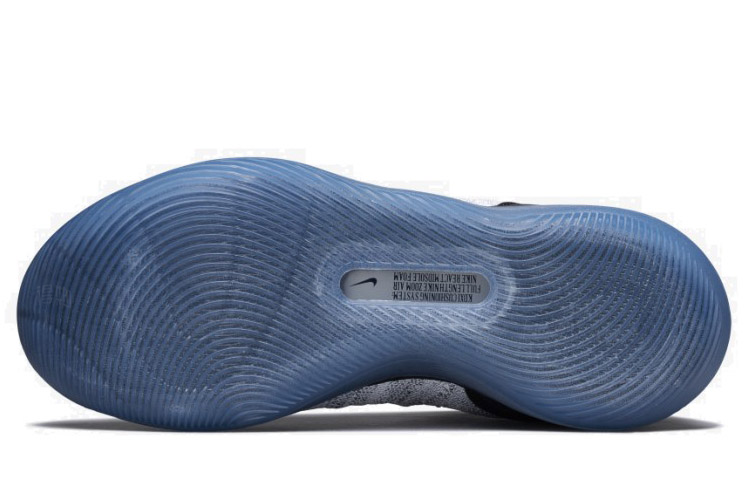 Мужские кроссовки Nike KD 11 Black White Racer Blue (черно-белый) — Чёрный / белый / серый — фото 5