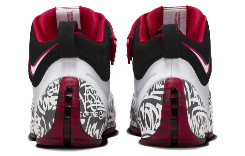 Мужские кроссовки Nike Lebron 4 "Graffiti" (белые) — Белый — фото 5