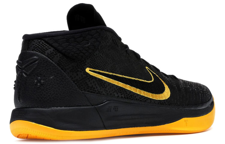Мужские кроссовки Nike Kobe AD EP OG (черный / золотой) — Чёрный / золотой — фото 4