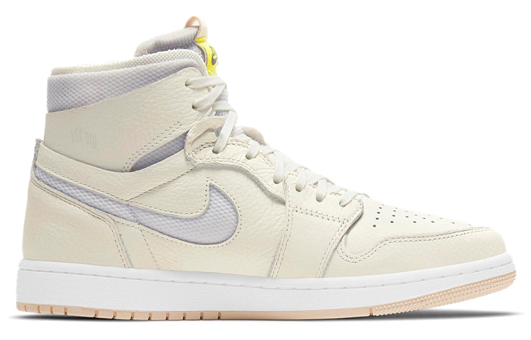 Женские кроссовки Jordan Air Jordan 1 High Zoom Air CMFT (бело-серые) — фото 2