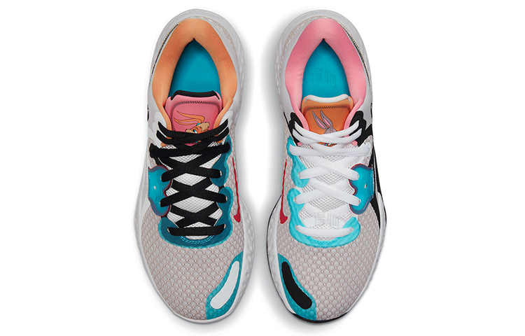 Кроссовки Nike Renew Elevate 2 "Space Jam" (серый / синий / розовый) — фото 4