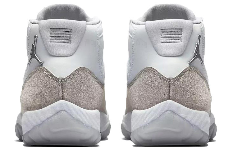 Женские кроссовки Jordan Air Jordan 11 Retro Vast Grey (белого-розово-серая) — Белыйрозовыйсерый — фото 4