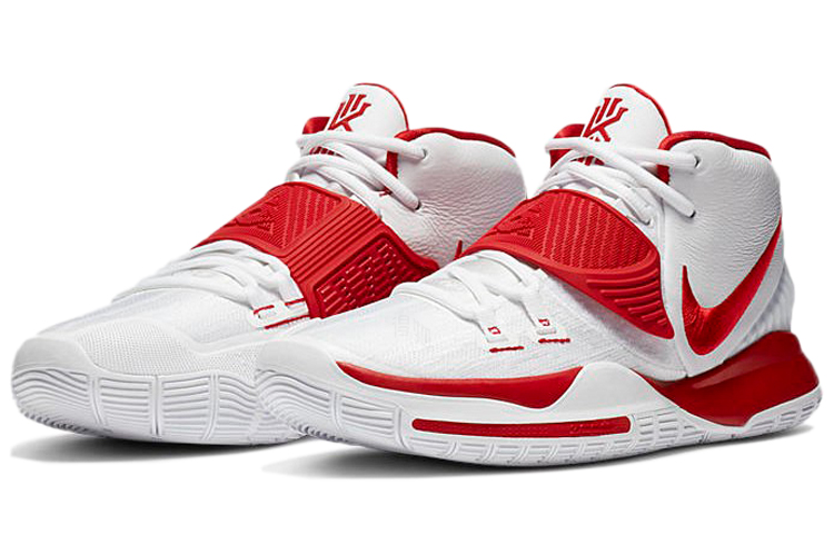 Кроссовки Nike Kyrie 6 TB EP (белый / красный) — Белыйкрасный — фото 3
