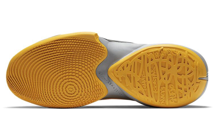 Кроссовки Nike Freak 2 Taxi (серо-серебристо-желтые) — фото 6