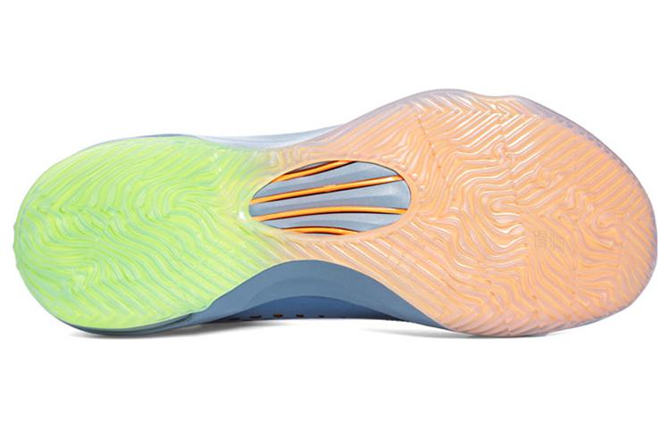 Мужские кроссовки Nike KD 7 Elite Team Pack (серо-желтые) — 蓝/亮橘/灰 — фото 4