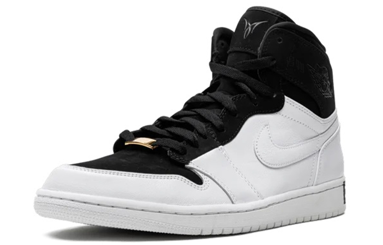 Мужские кроссовки Jordan Air Jordan 1 Retro High Equality BHM (черно-белые) — фото 2