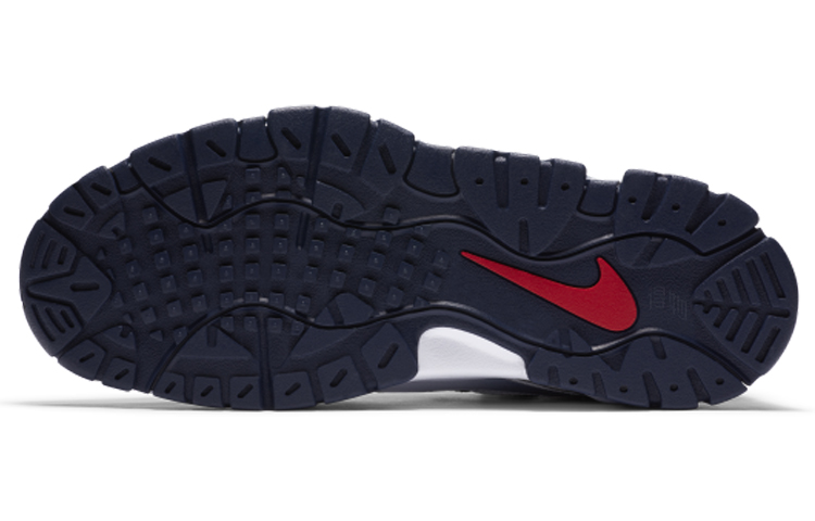 Мужские кроссовки Nike Air Barrage Low (сине-белые) — фото 6