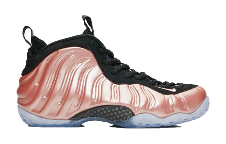 Женские кроссовки Nike Foamposite One Rust Pink (розовые) — 锈粉红/白/黑 — фото 2