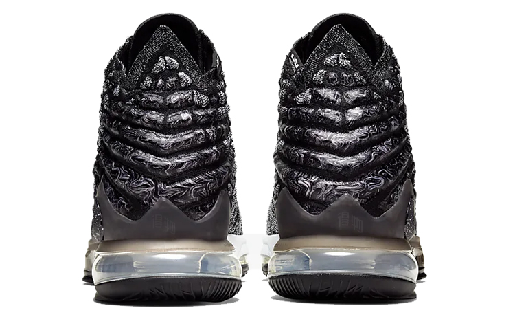 Мужские кроссовки Nike Lebron 17 (черно-серые) — фото 5