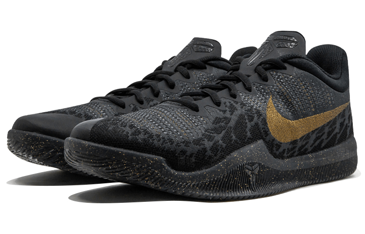 Кроссовки Nike Mamba Rage Gold Stars (черно-золотые) — Чёрныйзолотой — фото 2