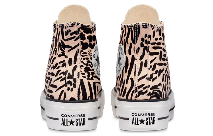 Кеды Converse Chuck Taylor All Star Hi (бежево-черные) — фото 5