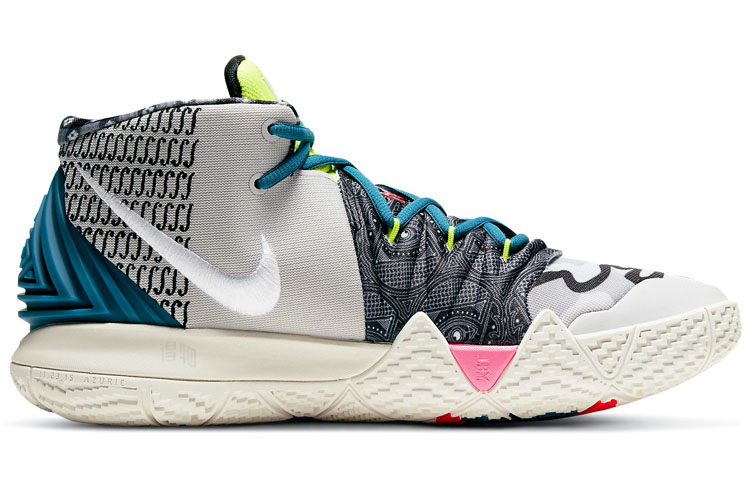 Кроссовки Nike Kybrid S2 "What The" (черно-бело-зеленые) — Чёрный / белый / зелёный — фото 2