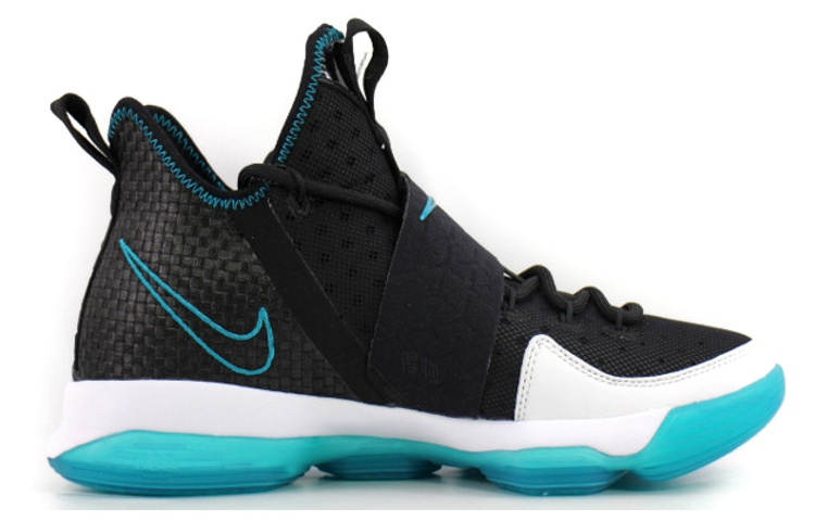 Мужские кроссовки Nike Lebron 14 (черный / синий) — Чёрный / синий — фото 2