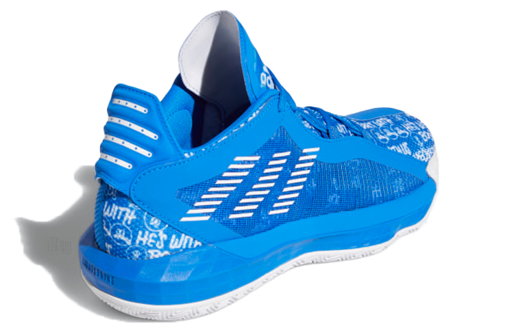 Мужские кроссовки adidas D lillard 6 (синий) — фото 4