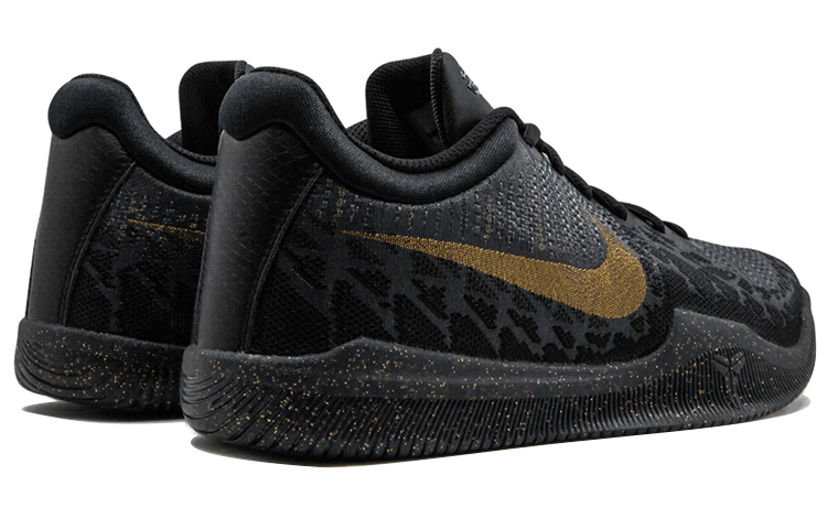 Кроссовки Nike Mamba Rage Gold Stars (черно-золотые) — Чёрныйзолотой — фото 3