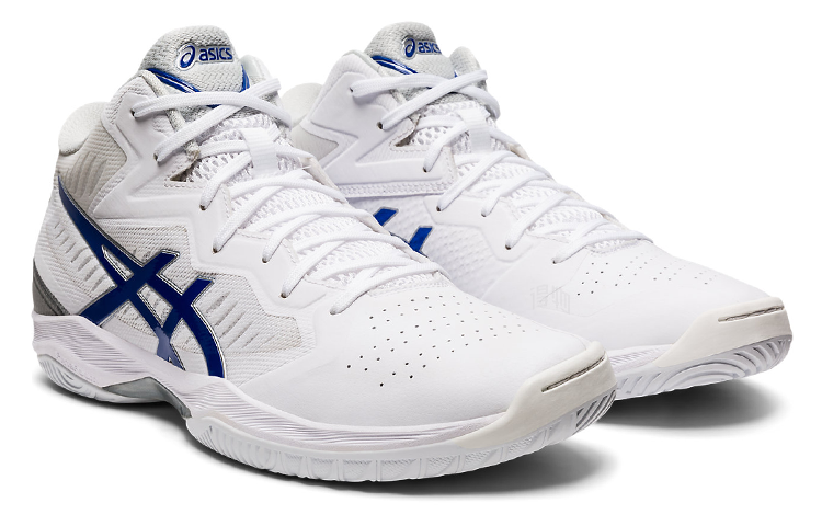 Кроссовки ASICS Gel-Hoop V12 (бело-синие) — фото 3