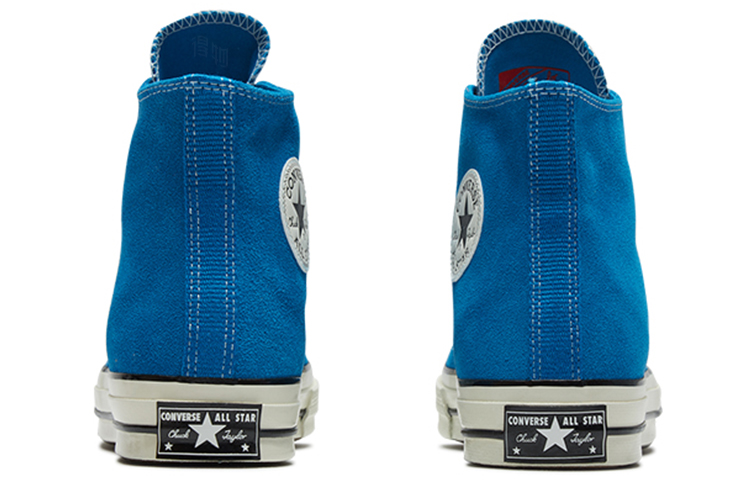 Высокие кеды Converse 1970s Seasonal Color Suede (сине-белые) — Синий / белый — фото 4