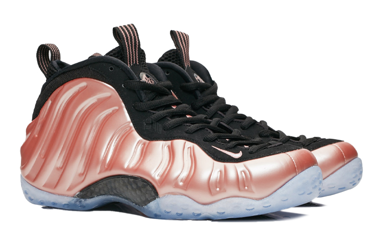 Женские кроссовки Nike Foamposite One Rust Pink (розовые) — 锈粉红/白/黑 — фото 3
