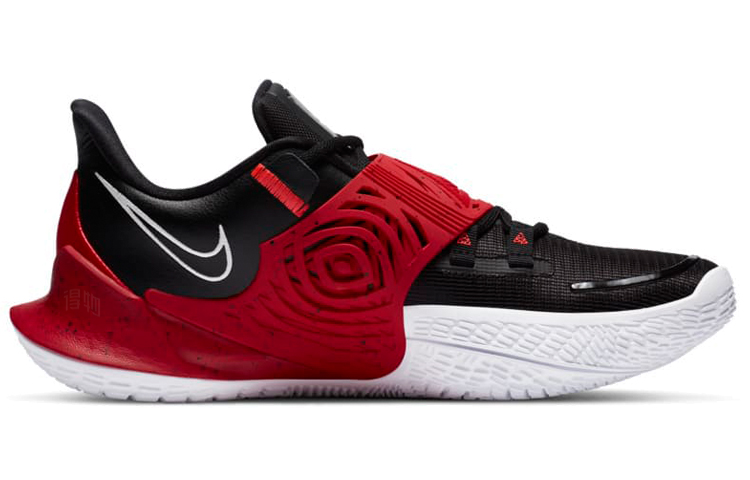 Кроссовки Nike Kyrie Low 3 (черно-красные) — фото 2