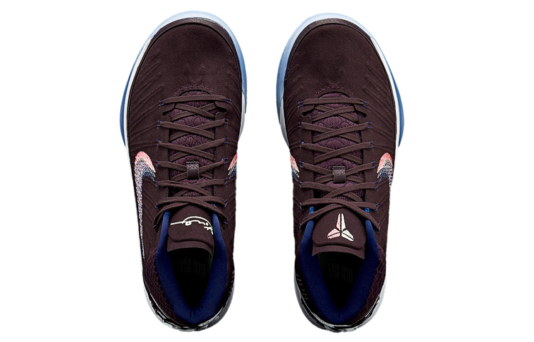 Мужские кроссовки Nike Kobe AD "Port Wine" (черно-розовые) — Чёрный / розовый — фото 4