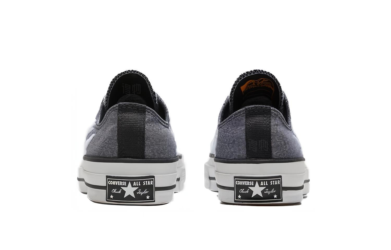 Кеды Converse 1970s Archive Flames Chuck (черно-серые) — Чёрныйсерый — фото 5