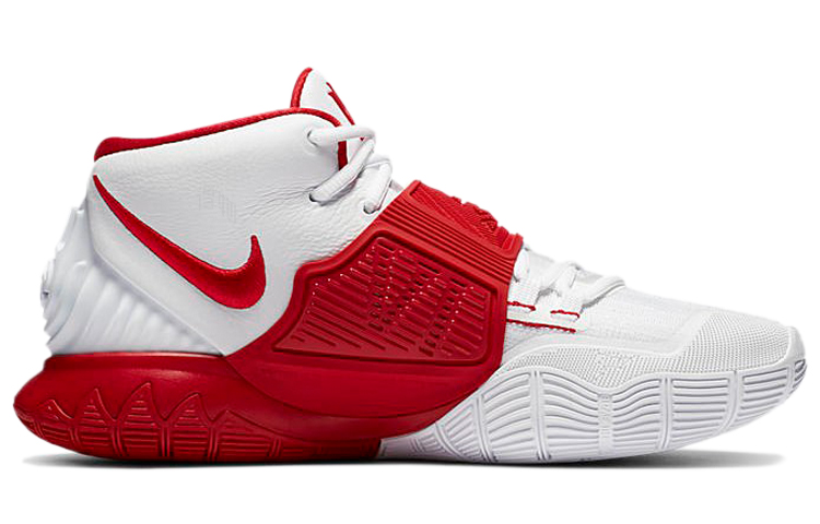 Кроссовки Nike Kyrie 6 TB EP (белый / красный) — Белыйкрасный — фото 2