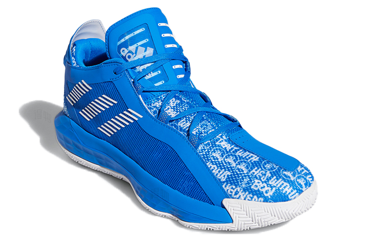 Мужские кроссовки adidas D lillard 6 (синий) — фото 3