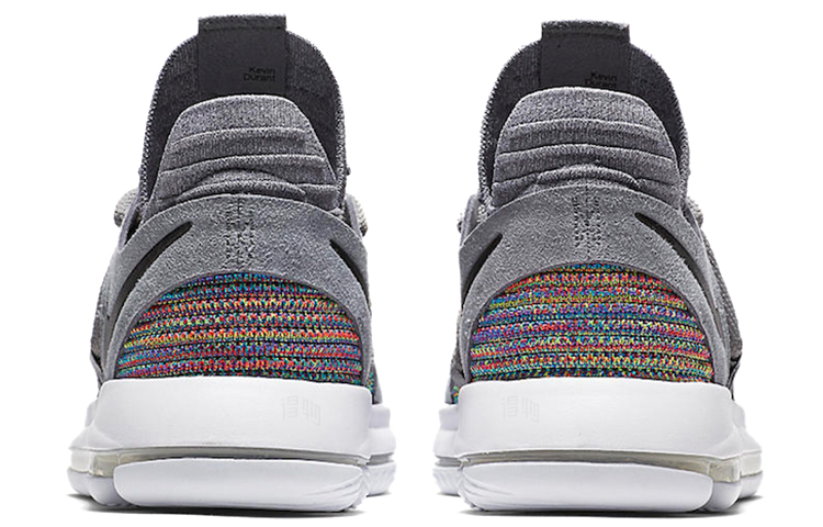 Мужские кроссовки Nike KD 10 Multi-Color EP 10 (разноцветный / серый) — 花色/灰 — фото 5