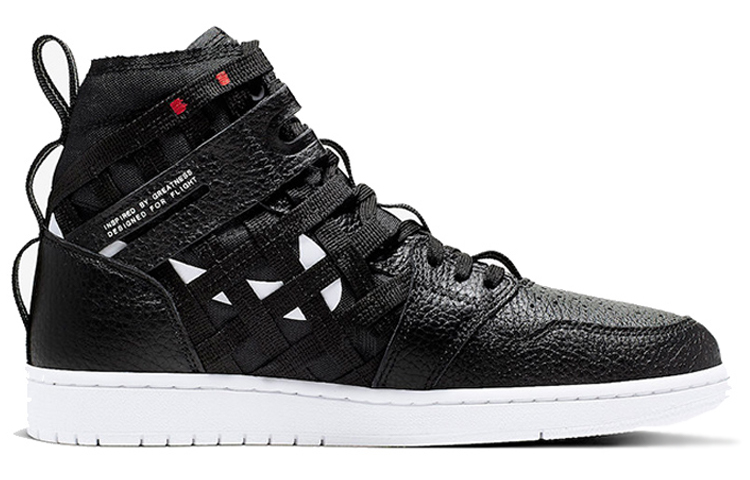 Мужские кроссовки Jordan Air Jordan 1 High Cargo (черные) — Чёрный / белый — фото 2