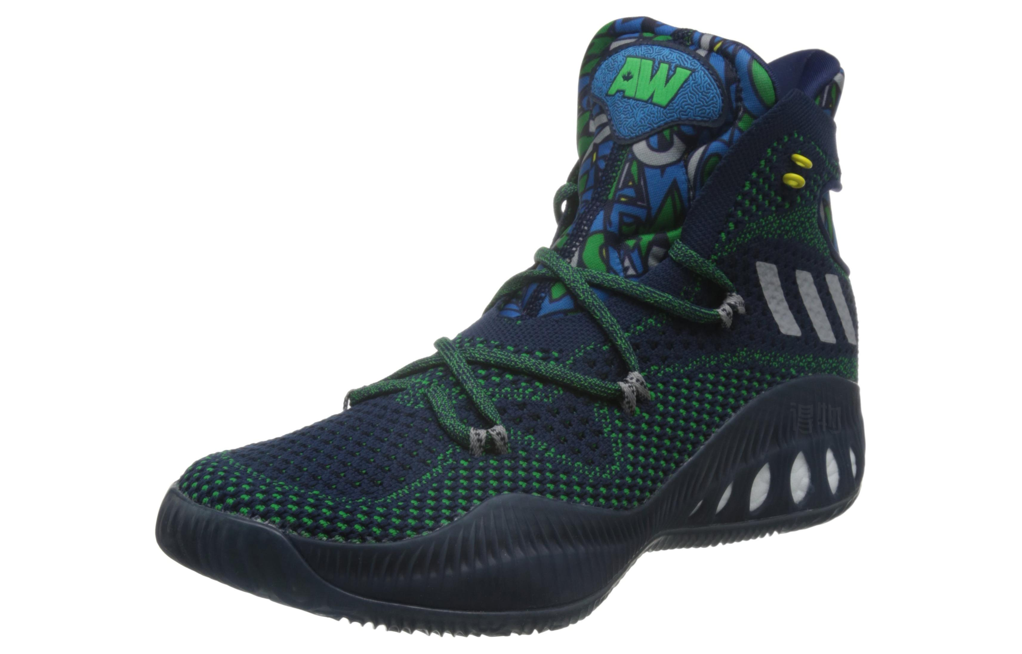 Кроссовки adidas Crazy Explosive Wiggins Away (сине-зеленые) — фото 3