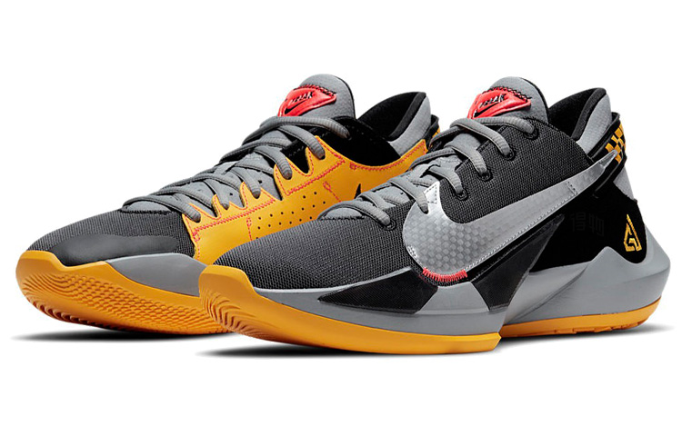 Кроссовки Nike Freak 2 Taxi (серо-серебристо-желтые) — фото 3