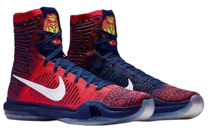 Мужские кроссовки Nike Kobe 10 Elite American OG (красные) — 大学红/白/黑曜石/亮红 — фото 3