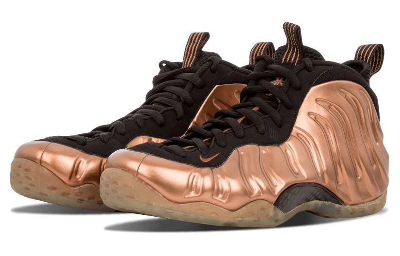 Мужские кроссовки Nike Foamposite One Copper (медный) — 黑/金属铜 — фото 2