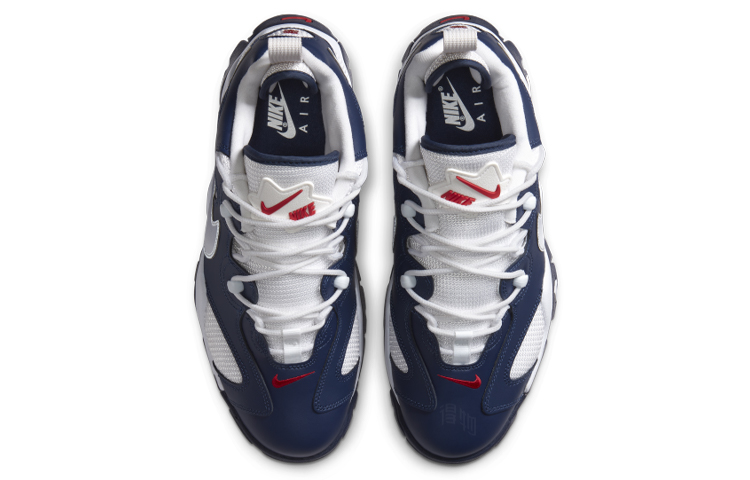 Мужские кроссовки Nike Air Barrage Low (сине-белые) — фото 4
