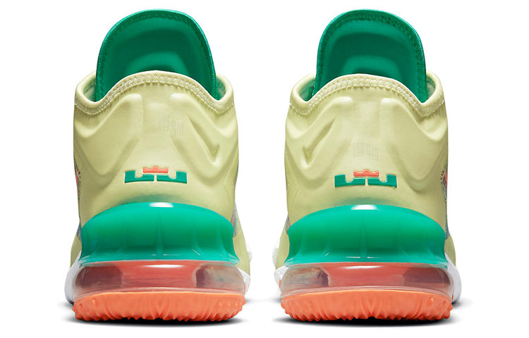 Кроссовки Nike Lebron 18 Low EP (желто-зеленые) — фото 5