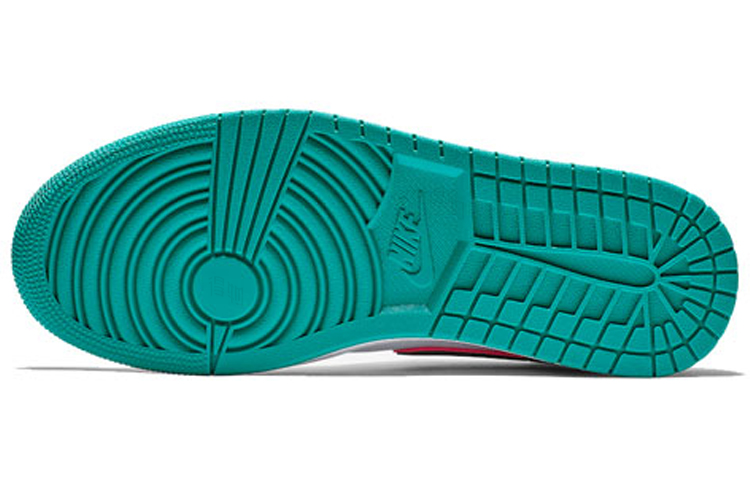 Кеды Jordan Air Jordan 1 Mid (зеленые) — Белый / синий / чёрный / красный — фото 5