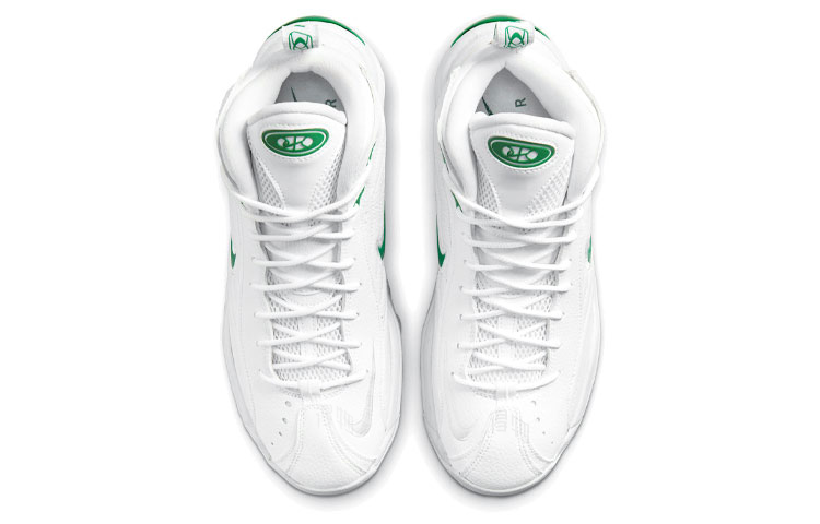 Мужские кроссовки Nike Air Max Uptempo Total (бело-зеленые) — Белый / зелёный — фото 4