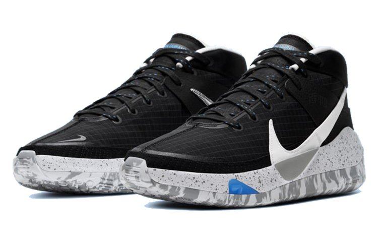 Кроссовки Nike KD 13 EP (черно-белые) — Чёрный / белый — фото 3
