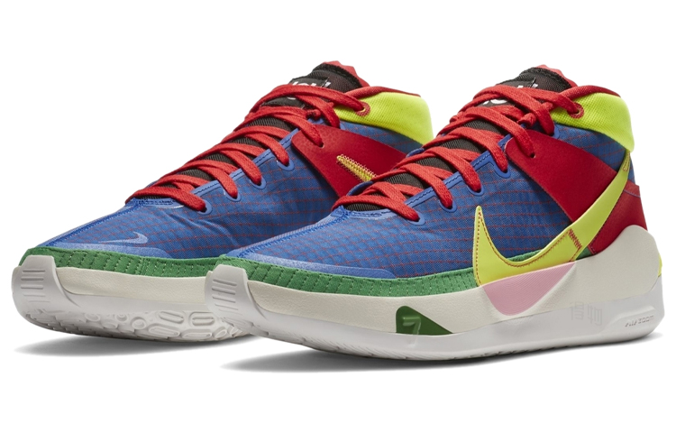 Баскетбольные кроссовки Nike KD 13 NY vs NY (синийкрасныйжелтый) — Синийкрасныйжёлтый — фото 3