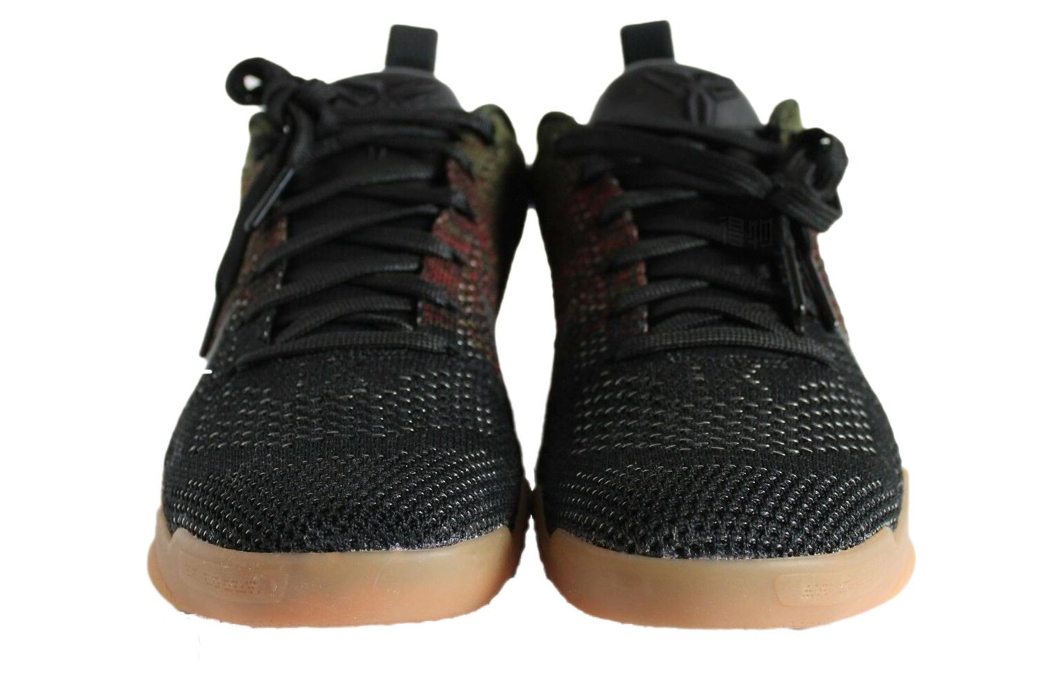 Мужские кроссовки Nike Kobe 11 Elite Low 4KB Black Horse (черно-красные) — 黑/团队红/糙绿 — фото 3