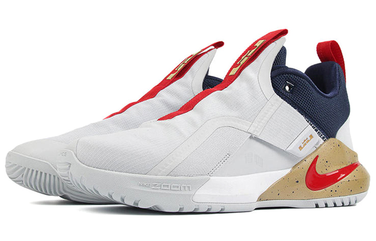 Мужские кроссовки Nike Ambassador 11 (бело-сине-красные) — Белый / синий / красный — фото 3