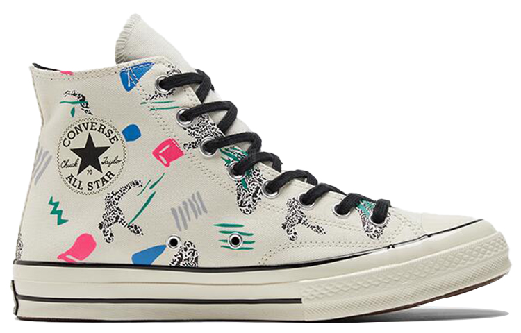 Кеды Converse 1970s Chuck Taylor All Star (белые) — 印花米白/多色 — фото 2