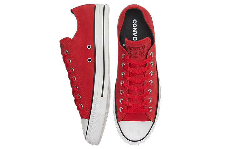 Кеды Converse Chuck Taylor All Star (красно-белые) — Красный / белый — фото 4