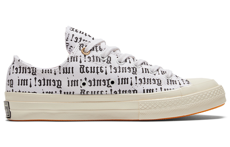 Кеды Converse Chuck Taylor All Star 1970s (белый с черным и оранжевым) — Белый / чёрный / оранжевый — фото 2
