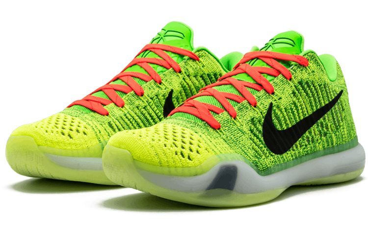 Мужские кроссовки Nike Kobe 10 Elite Low ID (зеленые) — 青蜂侠 — фото 2