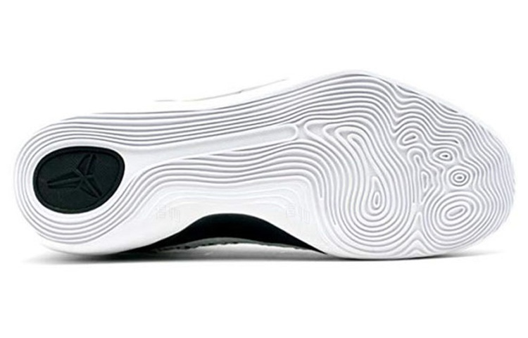 Мужские кроссовки Nike Kobe 9 Elite Black History Month (черно-белые) — Чёрный / белый — фото 4
