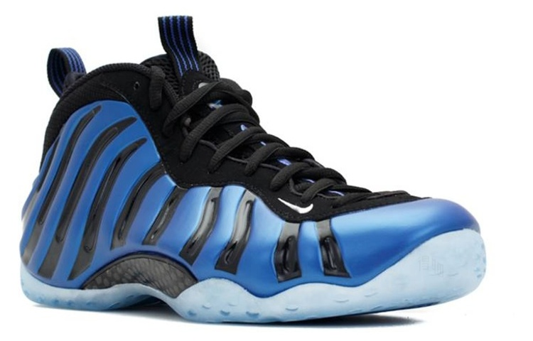 Мужские кроссовки Nike Foamposite One Sharpie (черно-синий) — 黑/皇家/白 — фото 3